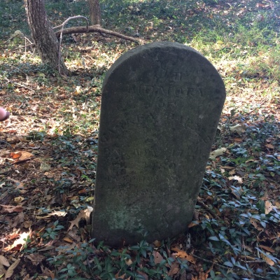 William Barbee's wife - grave stone400x400